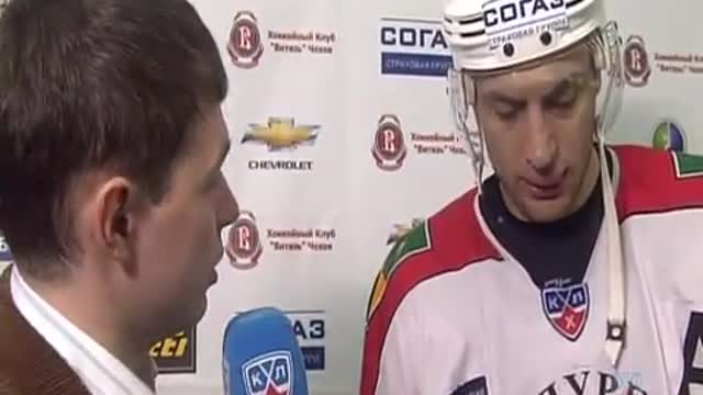 Интервью с Дударевым после матча