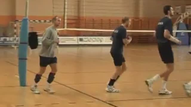 Тренировка сборной России по волейболу