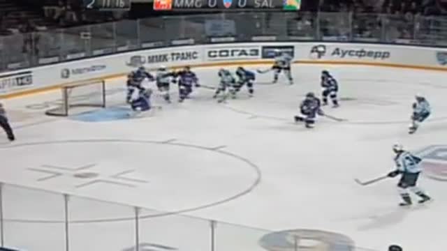 Видео. 0:1 Филатов ("Салават Юлаев") открывает счёт в матче