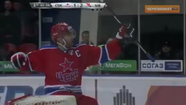 Видео. 2:2  Морозов (ЦСКА) сравнивает счёт