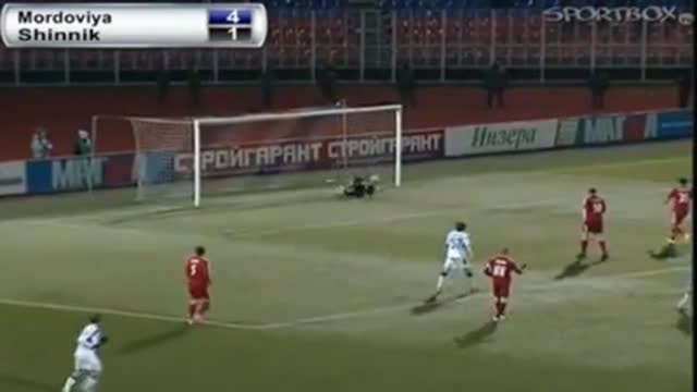Видео.4-2 Померко ("Шинник") забивает красивый гол дальним ударо