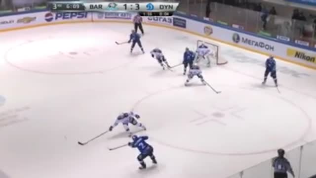 Видео. 2:3 Савченко ("Барыс") сокращает разрыв в счёте