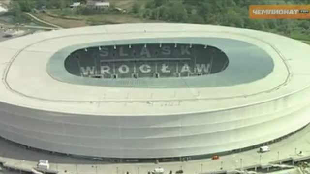 Видеопредставление стадиона во Вроцлаве, на котором пройдут матч
