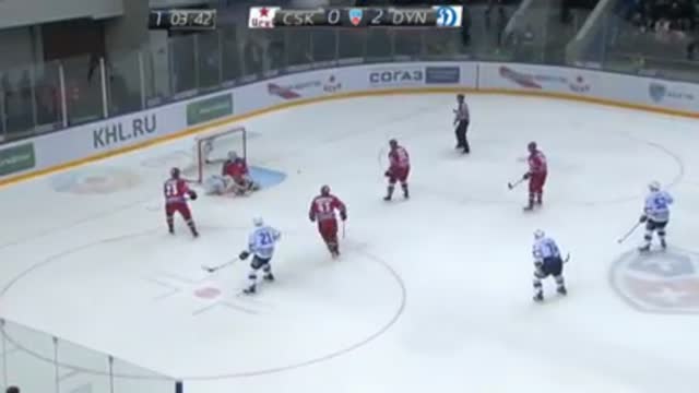 Видео. 0:3 Горовиков ("Динамо" Мск) забивает после ошибки армейц