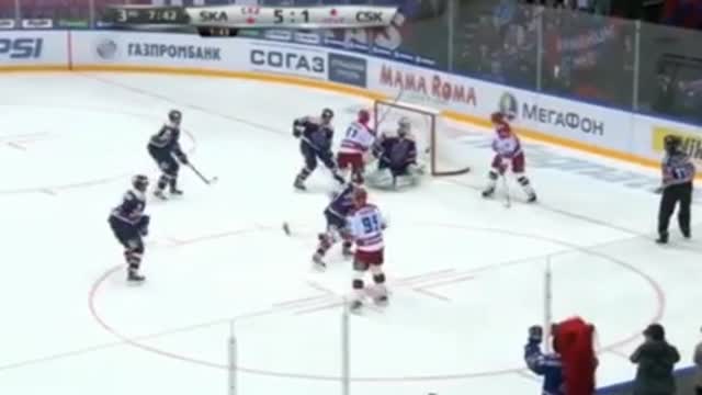 Видео. 5:2 Морозов (ЦСКА) забрасывает шайбу в сетку