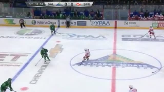 Видео. 1:0 Хартикайнен ("Салават Юлаев") открывает счёт в матче