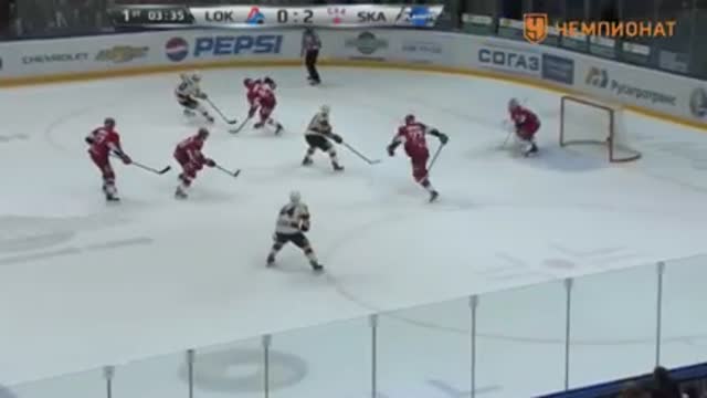 Видео. 0:3 Шипачёв (СКА) подправил шайбу в ворота