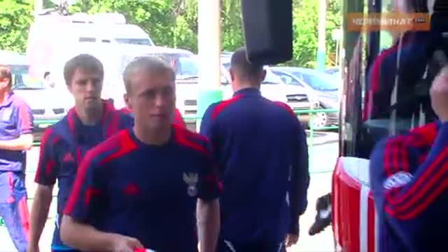 Футболисты сборной России провели тренировку перед товарищеским 