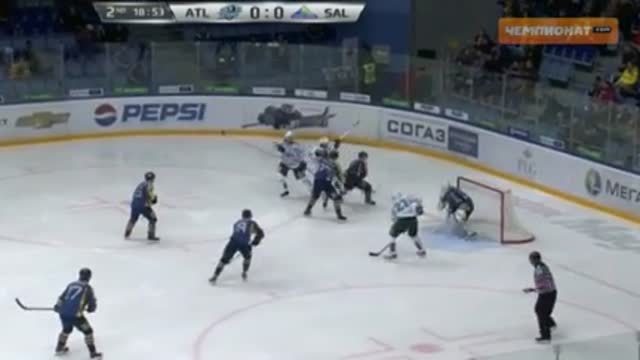 Видео. 0:1 Хартикайнен ("Салават Юлаев") открывает счёт в матче