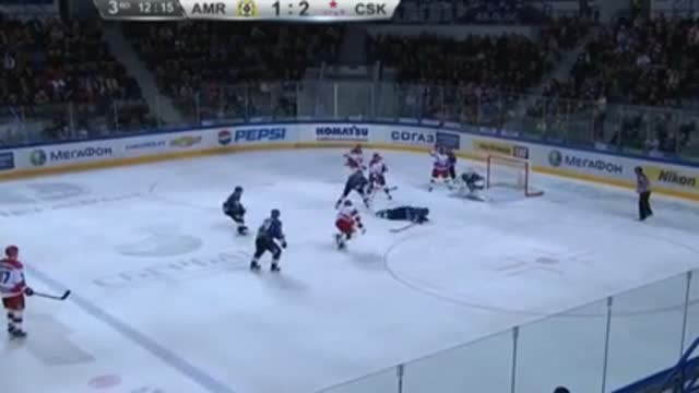 Видео. 1:3 Денисов (ЦСКА) увеличивает преимущество
