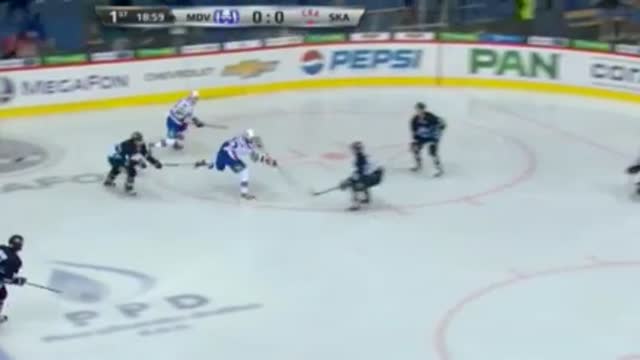 Видео. 0:1 Ковальчук (СКА) открывает счёт в матче