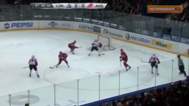 Видео. 0:1 Попов ("Авангард") открывает счёт в матче