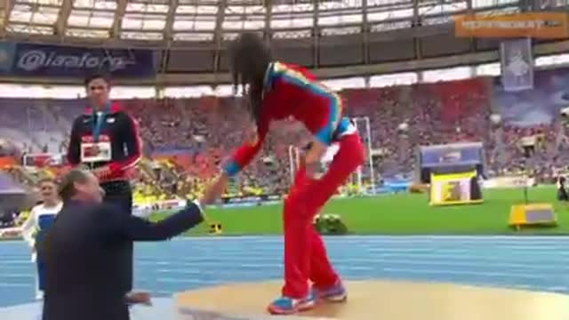 Видео. Екатерина Конева завоевала серебро в тройном прыжке