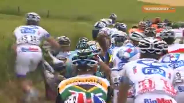 Словацкий велогонщик Петер Саган выиграл третий этап Тур де Фран