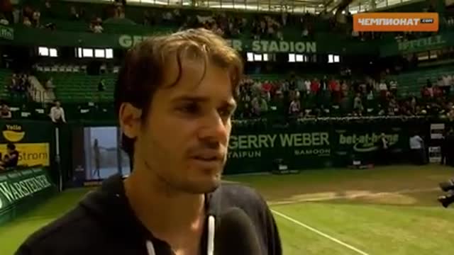 Интервью с победителем турнира ATP в Галле, Томми Хаасом