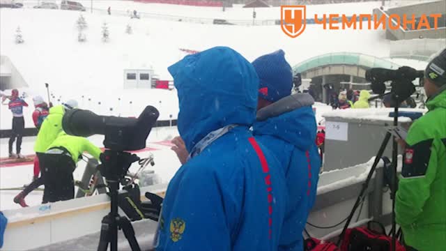 Официальная тренировка женской сборной России перед спринтом
