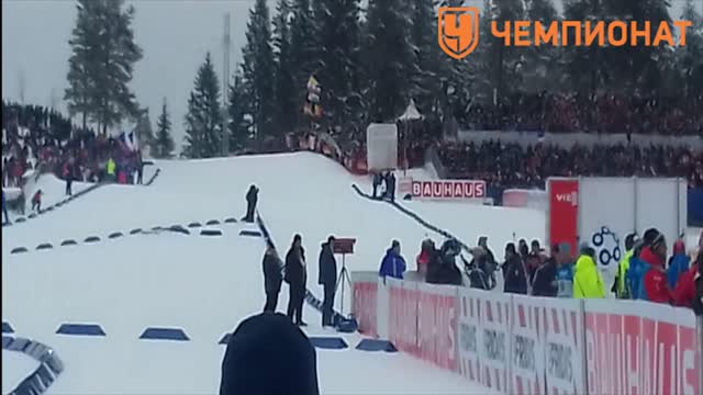 Старт Антона Шипулина в спринтерской гонке